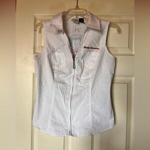 Harley-Davidson White Women’s Sleeveless Shirt